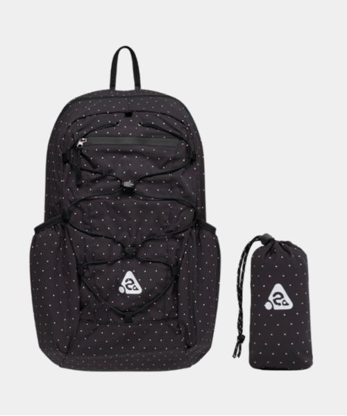 HEISAN（ハイサン）の「◇HEISAN◇ブランド直輸入正規品/折りたためる/パッカブル/ウルトラライトコンパクトポケットバッグ V2 ミニドット Ultralight Compact Pocket Bag V2 Mini Dot（バックパック/リュック・レディース・アイボリー/ブラック・FREE）」の3枚目の写真