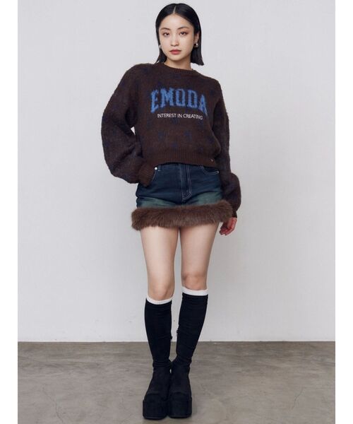 EMODA(エモダ)の「【WEB限定商品】バルキープランプフィットブーツ(ブーツ・レディース・ブラック・LARGE/MEDIUM/SMALL)」の6枚目の写真