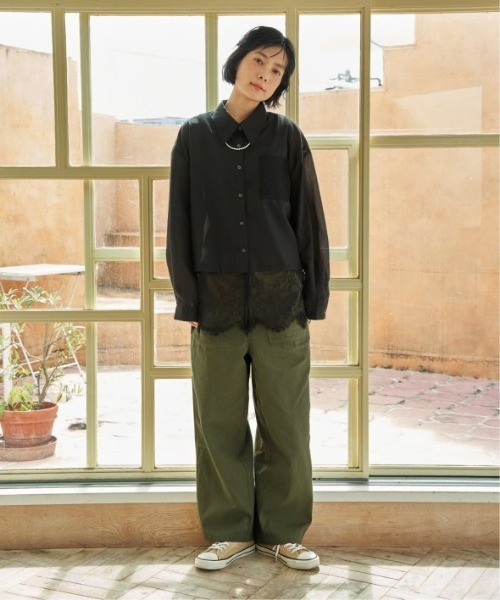 LBC(エルビーシー)の「コットンベイカーパンツ(その他パンツ・レディース・ベージュ/カーキ/ダークネイビー・M/L)」の17枚目の写真