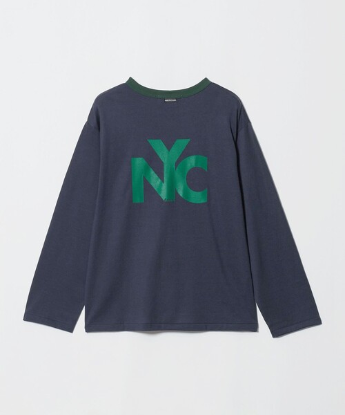 AMERICANA(アメリカーナ)の「<Americana>ロゴ リンガーTシャツ(Tシャツ/カットソー・レディース・ネイビー・FREE)」の7枚目の写真