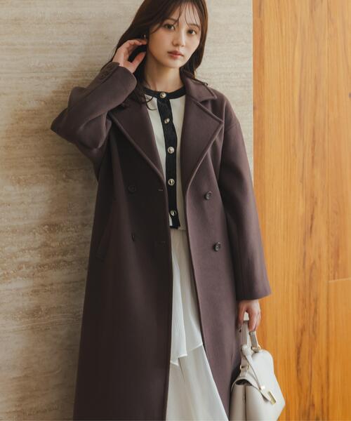 PROPORTION BODY DRESSING(プロポーションボディドレッシング)の「2wayチェスターコート / 1216252101(チェスターコート・レディース・ブラック/ダークグレー/チャコールグレー/ブラウン/ベージュ/ピンク・SMALL/P/S/MEDIUM)」の4枚目の写真