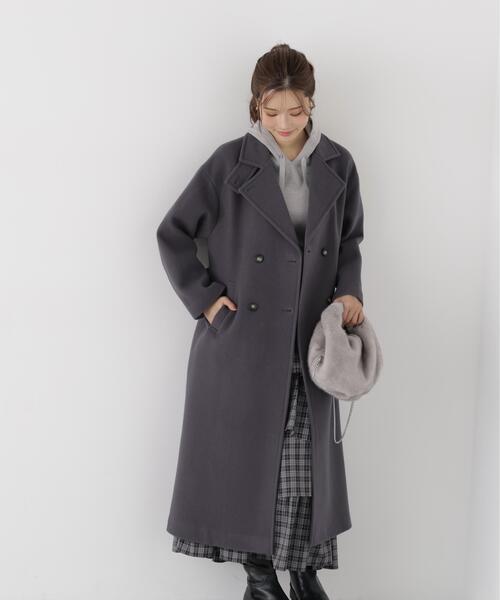 PROPORTION BODY DRESSING(プロポーションボディドレッシング)の「2wayチェスターコート / 1216252101(チェスターコート・レディース・ブラック/ダークグレー/チャコールグレー/ブラウン/ベージュ/ピンク・SMALL/P/S/MEDIUM)」の3枚目の写真