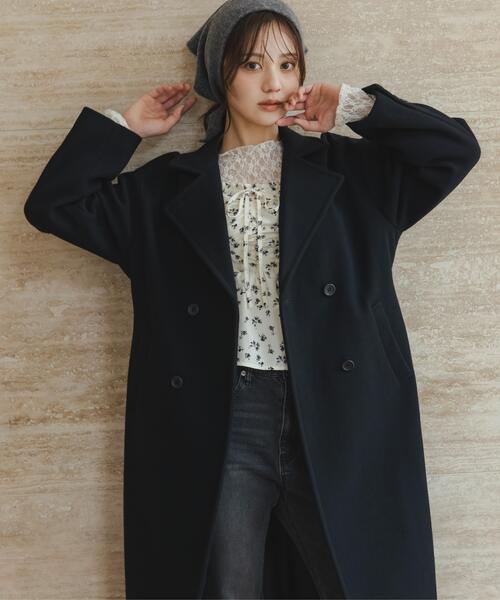 PROPORTION BODY DRESSING(プロポーションボディドレッシング)の「2wayチェスターコート / 1216252101(チェスターコート・レディース・ブラック/ダークグレー/チャコールグレー/ブラウン/ベージュ/ピンク・SMALL/P/S/MEDIUM)」の9枚目の写真