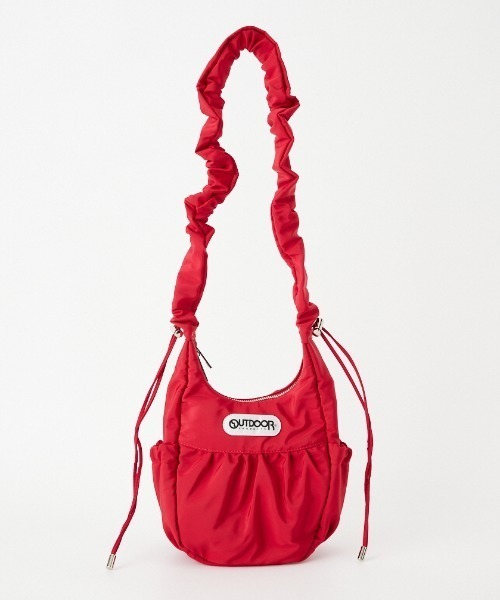 OUTDOOR PRODUCTS（アウトドアプロダクツ）の「[OUTDOOR PRODUCTS/アウトドアプロダクツ] エッグナイロンショルダーバッグ（ショルダーバッグ・レディース・レッド/ブラック・F）」の6枚目の写真