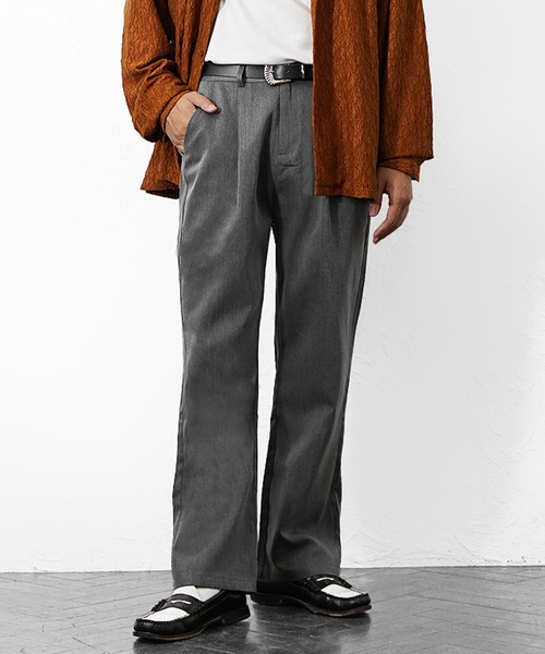 MinoriTY(マイノリティ)の「【MinoriTY】The Standardセミワイドストレートスラックス メンズ 秋服 通年(その他パンツ・メンズ・ネイビー/ブラック/ブラウン/チャコールグレー・M/S/L)」の2枚目の写真