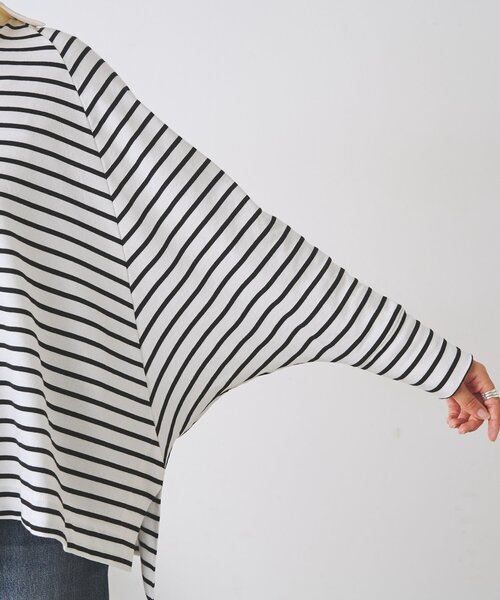 BEARDSLEY(ビアズリー)の「スキッパードルマンカットソー(Tシャツ/カットソー・レディース・ホワイト/ブラック・FREE)」の20枚目の写真