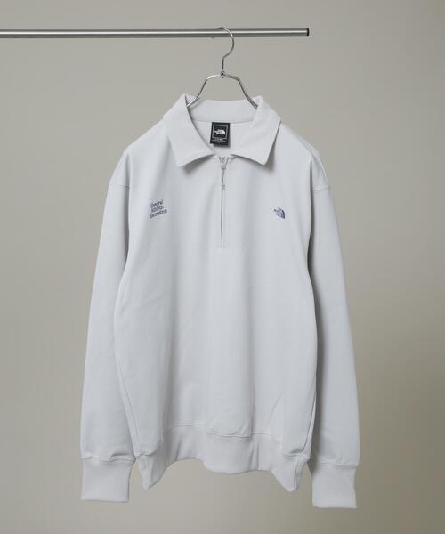 THE NORTH FACE（ザノースフェイス）の「THE NORTH FACE/GAR Dry Pile Sweat Anorak（Tシャツ/カットソー・メンズ・グレー/アイボリー・M/L）」の2枚目の写真