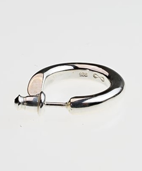 WAKAN SILVER SMITH(ワカンシルバースミス)の「【WAKAN SILVER SMITH】PI-002 Round earring (Small) 線径3.5mm (左耳用)(ピアス(片耳用)・メンズ・シルバー・FREE)」の3枚目の写真