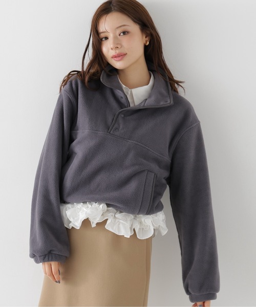 PROPORTION BODY DRESSING（プロポーションボディドレッシング）の「＜ａ＞フリースプルオーバー / 1216260004（その他トップス・レディース・ダークグレー/ホワイト系その他・FREE）」の19枚目の写真
