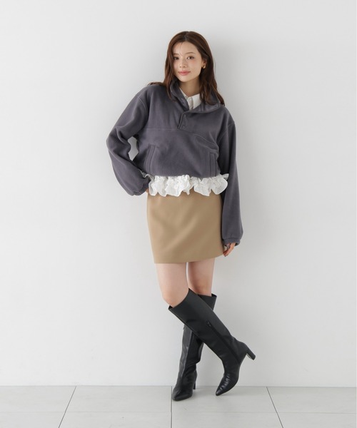PROPORTION BODY DRESSING（プロポーションボディドレッシング）の「＜ａ＞フリースプルオーバー / 1216260004（その他トップス・レディース・ダークグレー/ホワイト系その他・FREE）」の6枚目の写真