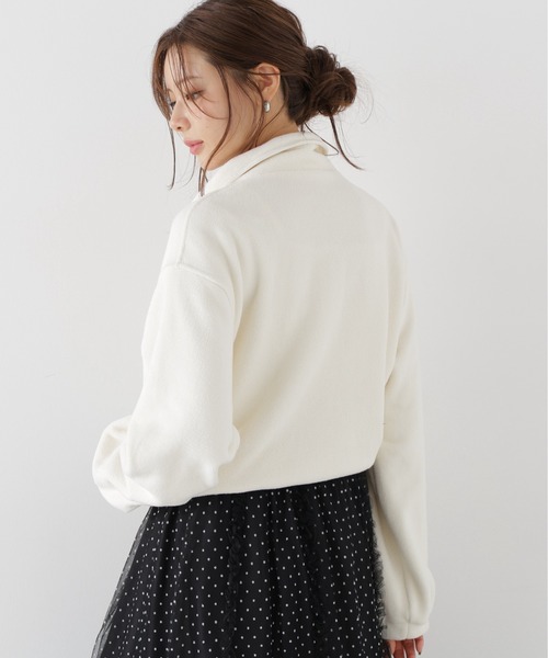 PROPORTION BODY DRESSING（プロポーションボディドレッシング）の「＜ａ＞フリースプルオーバー / 1216260004（その他トップス・レディース・ダークグレー/ホワイト系その他・FREE）」の9枚目の写真