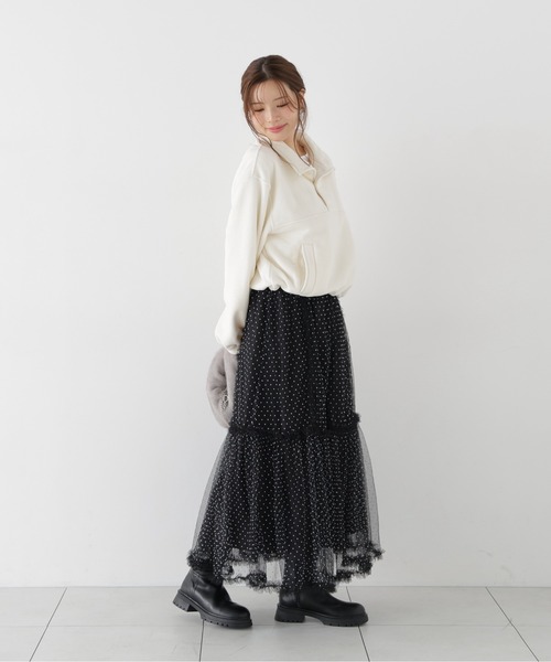 PROPORTION BODY DRESSING（プロポーションボディドレッシング）の「＜ａ＞フリースプルオーバー / 1216260004（その他トップス・レディース・ダークグレー/ホワイト系その他・FREE）」の11枚目の写真