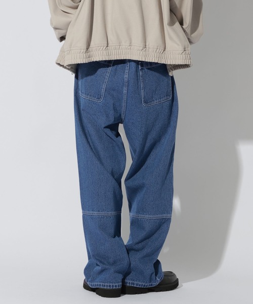 LAKOLE（ラコレ）の「切替ダブルニーデニムパンツ / 1051130（デニムパンツ・メンズ・ブルー/ブラック・LARGE/MEDIUM）」の11枚目の写真