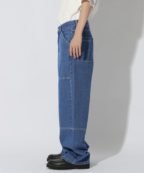 LAKOLE（ラコレ）の「切替ダブルニーデニムパンツ / 1051130（デニムパンツ・メンズ・ブルー/ブラック・LARGE/MEDIUM）」の13枚目の写真