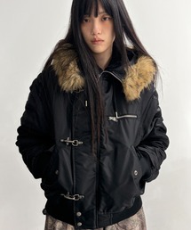 Openyard（オープンヤード）の「『Openyard/オープンヤード』LOCK IN HOODED BOMBER JACKET/ロックインフードボンバージャケット（その他アウター）」