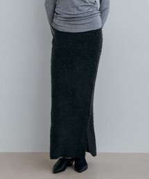 〈NUE〉サイドボタンニットスカート