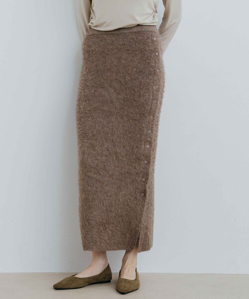 NUE(ヌエ)の「〈NUE〉サイドボタンニットスカート(スカート・レディース・チャコールグレー/モカ・SMALL/MEDIUM)」の21枚目の写真