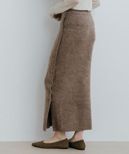NUE(ヌエ)の「〈NUE〉サイドボタンニットスカート(スカート・レディース・チャコールグレー/モカ・SMALL/MEDIUM)」の19枚目の写真