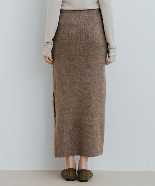 NUE(ヌエ)の「〈NUE〉サイドボタンニットスカート(スカート・レディース・チャコールグレー/モカ・SMALL/MEDIUM)」の14枚目の写真