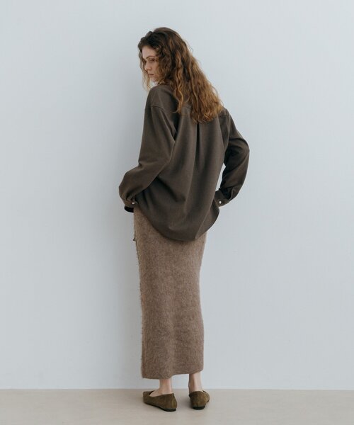 NUE(ヌエ)の「〈NUE〉サイドボタンニットスカート(スカート・レディース・チャコールグレー/モカ・SMALL/MEDIUM)」の10枚目の写真
