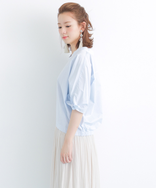 URBAN RESEARCH(アーバンリサーチ)の「UR タイプライター袖リボンブラウス(シャツ/ブラウス・レディース・サックスブルー/オフホワイト/ライトグレー・FREE)」の17枚目の写真