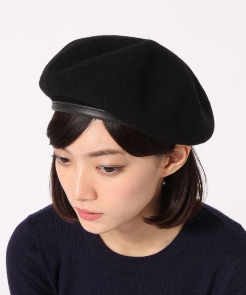 HARE（ハレ）の「バスクベレー(HARE)（ハンチング/ベレー帽・レディース・ブラック/グレー/ブラウン/ボルドー・FREE）」の2枚目の写真
