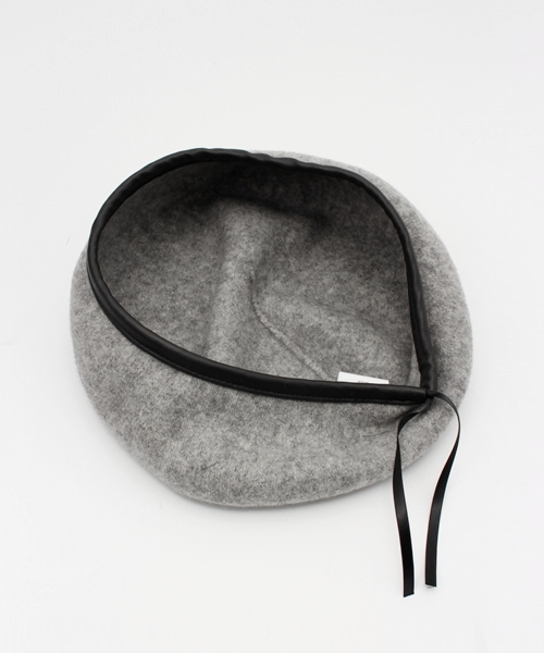 HARE（ハレ）の「バスクベレー(HARE)（ハンチング/ベレー帽・レディース・ブラック/グレー/ブラウン/ボルドー・FREE）」の9枚目の写真