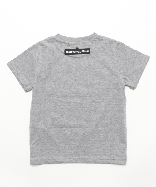 CHUBBYGANG（チャビーギャング）の「タグフレンチブルプリント半袖Tシャツ（Tシャツ/カットソー・キッズ・ライトグレー/ブラック/ホワイト・150/140/160/100/120/110/130）」の4枚目の写真