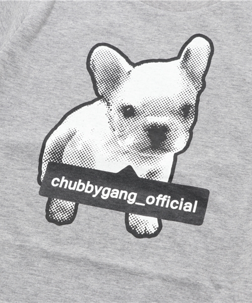 CHUBBYGANG（チャビーギャング）の「タグフレンチブルプリント半袖Tシャツ（Tシャツ/カットソー・キッズ・ライトグレー/ブラック/ホワイト・150/140/160/100/120/110/130）」の6枚目の写真