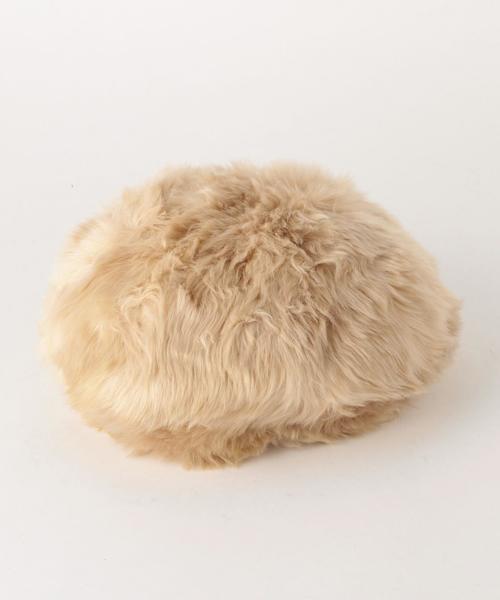 Another Edition(アナザーエディション)の「フェイクファーモコモコベレー帽/AEBFC モコモコ BRT◆(ハンチング/ベレー帽・レディース・ナチュラル/ブラウン・FREE)」の1枚目の写真