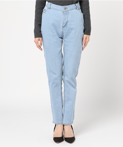 PUNYUS（プニュズ）の「スキニーパンツ（デニムパンツ・レディース・ブラック系その他/ライトインディゴブルー/インディゴブルー/ブルー系その他/ケミカルウォッシュ・3/1/2/4）」の6枚目の写真