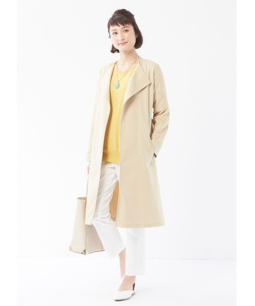 IEDIT(イディット)の「IEDITレーベルコレクション リヨセル混ストレッチ素材の洗練シルエットテーパードパンツ(その他パンツ・レディース・ホワイト/オレンジ・9/10/6/8/5/7/16/13/15 /4/3/1/2/11)」の13枚目の写真