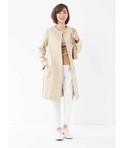 IEDIT(イディット)の「IEDITレーベルコレクション リヨセル混ストレッチ素材の洗練シルエットテーパードパンツ(その他パンツ・レディース・ホワイト/オレンジ・9/10/6/8/5/7/16/13/15 /4/3/1/2/11)」の8枚目の写真