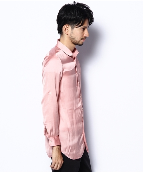 603（ロクマルサン）の「603 サテンラウンドシャツ（シャツ/ブラウス・メンズ・ライトグレー/ライトブルー/ピンク・FREE）」の7枚目の写真