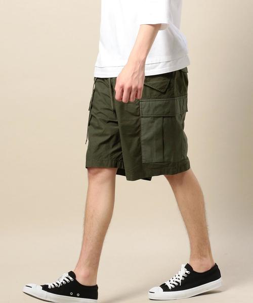 BEAUTY&YOUTH UNITED ARROWS(ビューティーアンドユースユナイテッドアローズ)の「<YARDAGE> ARMY WIDE SRT/ショーツ ◆(その他パンツ・メンズ・オリーブ・MEDIUM/SMALL)」の1枚目の写真