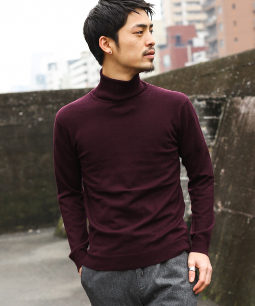 URBAN RESEARCH Sonny Label（アーバンリサーチサニーレーベル）の「もちもちタートル（ニット/セーター・メンズ・ブラック/ネイビー/グレー/ボルドー/その他1・LARGE/MEDIUM）」の4枚目の写真