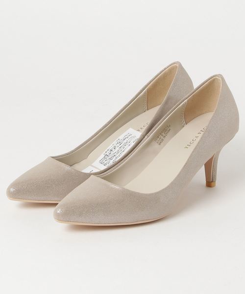 YECCA VECCA(イェッカヴェッカ)の「ラメパンプス(パンプス・レディース・シルバー/ブラック・M/L/S)」の2枚目の写真