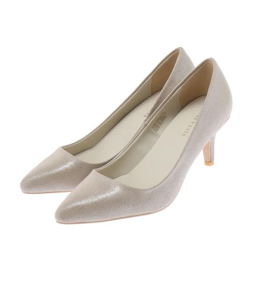 YECCA VECCA(イェッカヴェッカ)の「ラメパンプス(パンプス・レディース・シルバー/ブラック・M/L/S)」の3枚目の写真