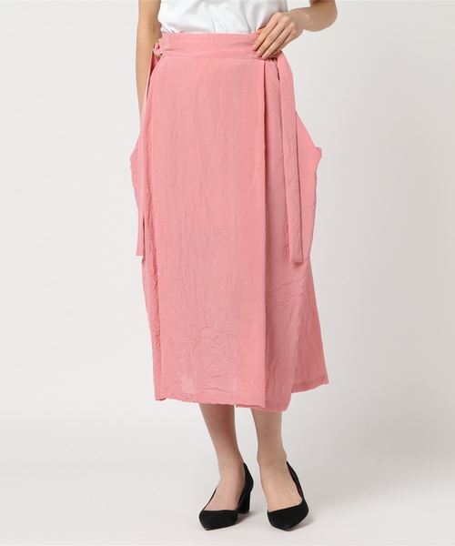 08sircus(ゼロエイトサーカス)の「08 SIRCUS レーヨンスカート(スカート・レディース・ピンク・0/1)」の5枚目の写真