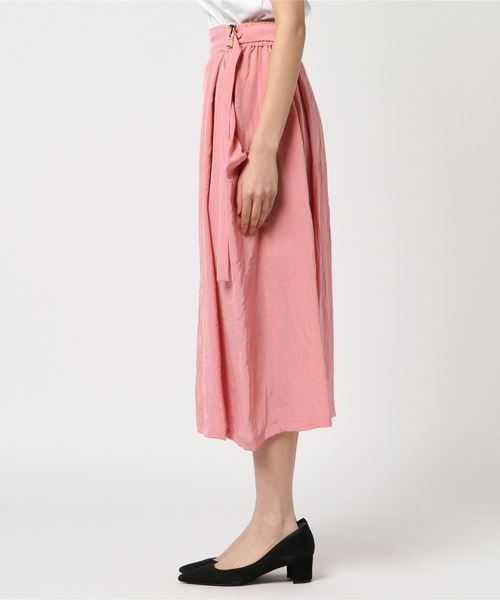 08sircus(ゼロエイトサーカス)の「08 SIRCUS レーヨンスカート(スカート・レディース・ピンク・0/1)」の4枚目の写真