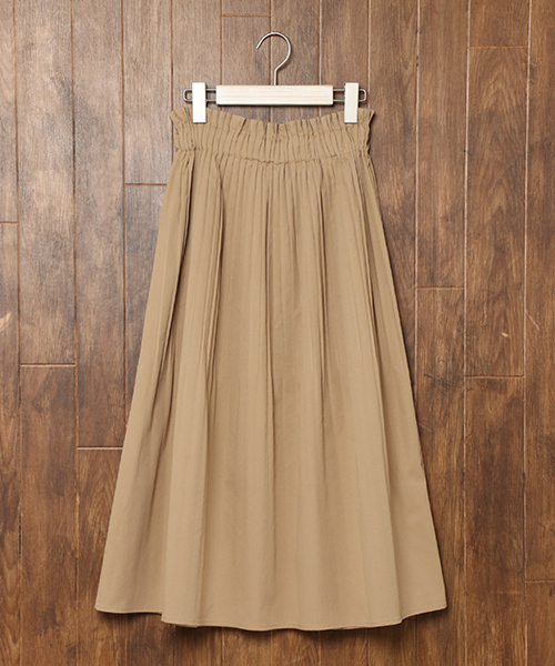 LBC（エルビーシー）の「消しプリーツロングスカート（スカート・レディース・ブラック/ベージュ・MEDIUM）」の3枚目の写真