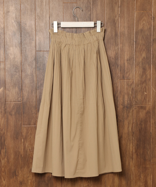 LBC（エルビーシー）の「消しプリーツロングスカート（スカート・レディース・ブラック/ベージュ・MEDIUM）」の8枚目の写真