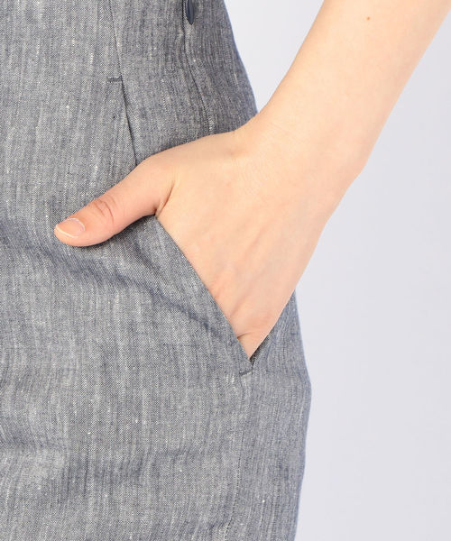 SHIPS(シップス)の「センタープレスパンツ(その他パンツ・レディース・ネイビー/ナチュラル/ピンク・38/36)」の10枚目の写真