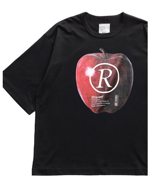SHAREEF(シャリーフ)の「”APPLE R” S/S BIG-T(Tシャツ/カットソー・メンズ・オレンジ/パープル/ブラック/ライトグレー/ホワイト・1/2/3)」の10枚目の写真