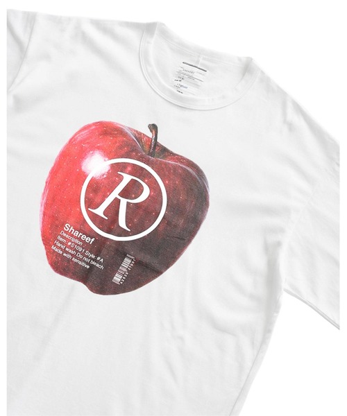 SHAREEF(シャリーフ)の「”APPLE R” S/S BIG-T(Tシャツ/カットソー・メンズ・オレンジ/パープル/ブラック/ライトグレー/ホワイト・1/2/3)」の11枚目の写真