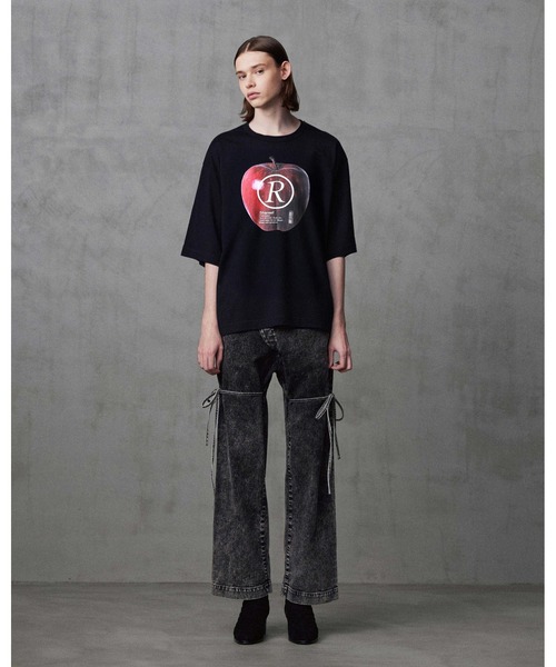 SHAREEF(シャリーフ)の「”APPLE R” S/S BIG-T(Tシャツ/カットソー・メンズ・オレンジ/パープル/ブラック/ライトグレー/ホワイト・1/2/3)」の13枚目の写真