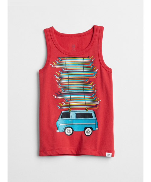 GAP(ギャップ)の「FST SH GR TNK(タンクトップ・キッズ・レッド系その他/ブルー系その他・80cm/90cm/95cm/100cm/105cm/110cm)」の1枚目の写真