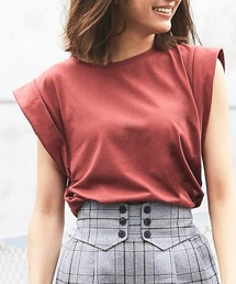 シンプルカットソーコットンTシャツ
