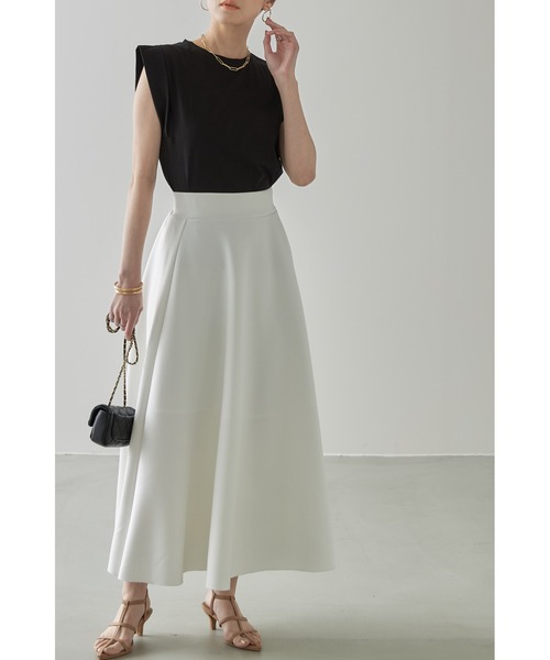 &. NOSTALGIA(アンドドットノスタルジア)の「シンプルカットソーコットンTシャツ(Tシャツ/カットソー・レディース・ブラック/ブラウン/杢グレー/グレイッシュブルー/モカ/ホワイト/ピンク/ミント・M)」の15枚目の写真