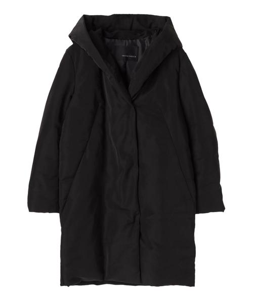 YECCA VECCA（イェッカヴェッカ）の「フーディー中綿コート（ピーコート・レディース・ブラック/ベージュ・FREE）」の3枚目の写真